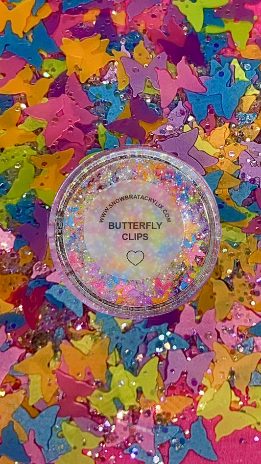 Butterfly Clips (GLITTER MIX ONLY)